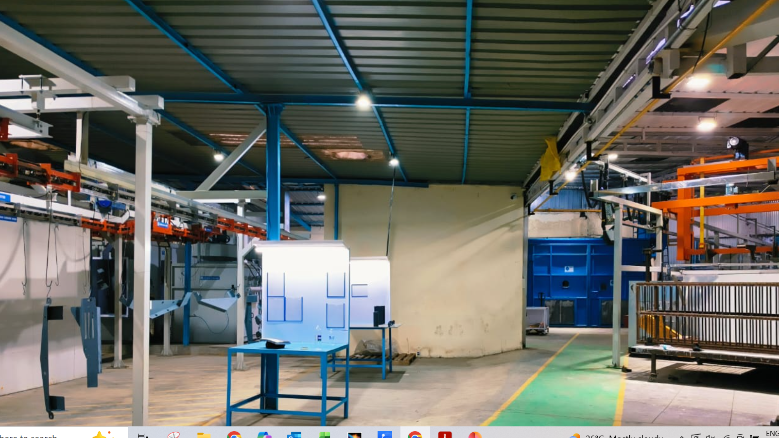 Conveyorized coating line