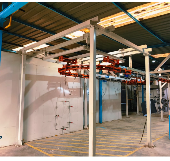 Coating line structure