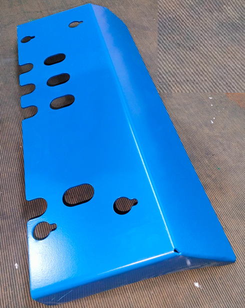 Blue coated component