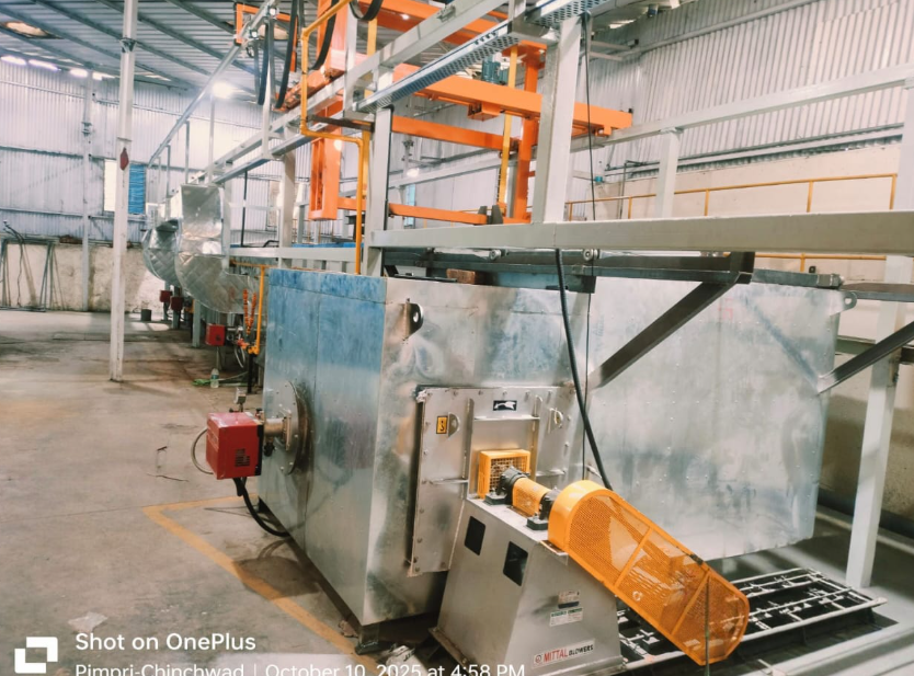 Powder coating line